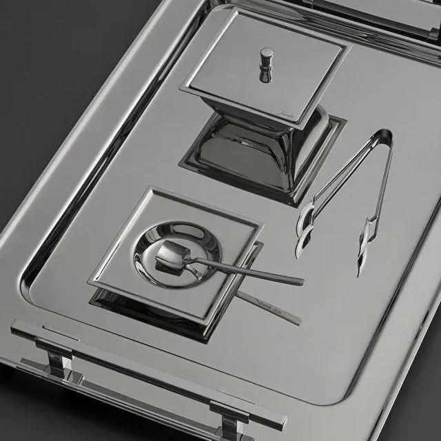 Jumbo New 9100 28-Piece Square Tea Set - Steel