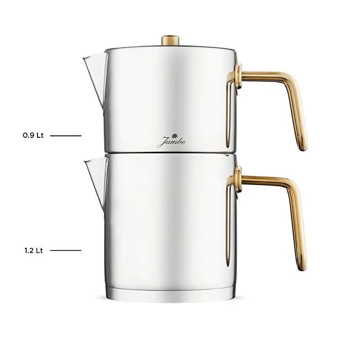 Jumbo Metalix Midi-Size Teapot - Titanium Gold