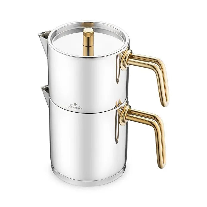 Jumbo Metalix Midi-Size Teapot - Titanium Gold