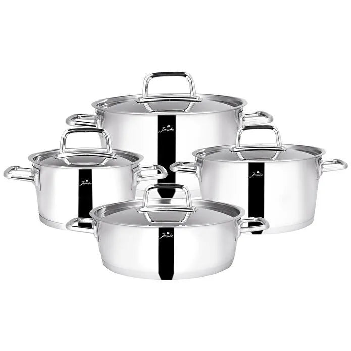 Jumbo Felix 8-Piece Induction Base Steel Pot Set