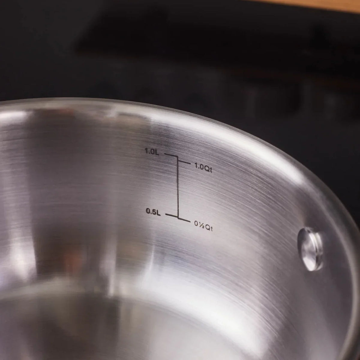 Karaca Elite Stainless Steel Shallow Casserole with Lid 16 cm