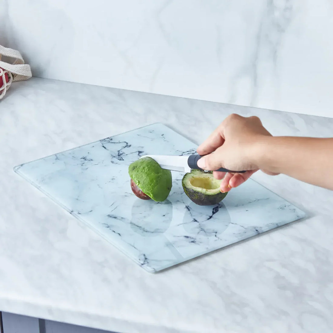 Karaca Deep Glass Chopping Board 25 x 35 cm