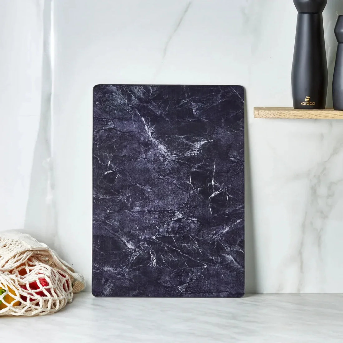 Karaca Ayaz Glass Chopping Board 35 x 26 cm - Black