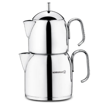 Korkmaz Pera Mini Turkish Teapot Set – 0.65 L / 1.2 L (A281)