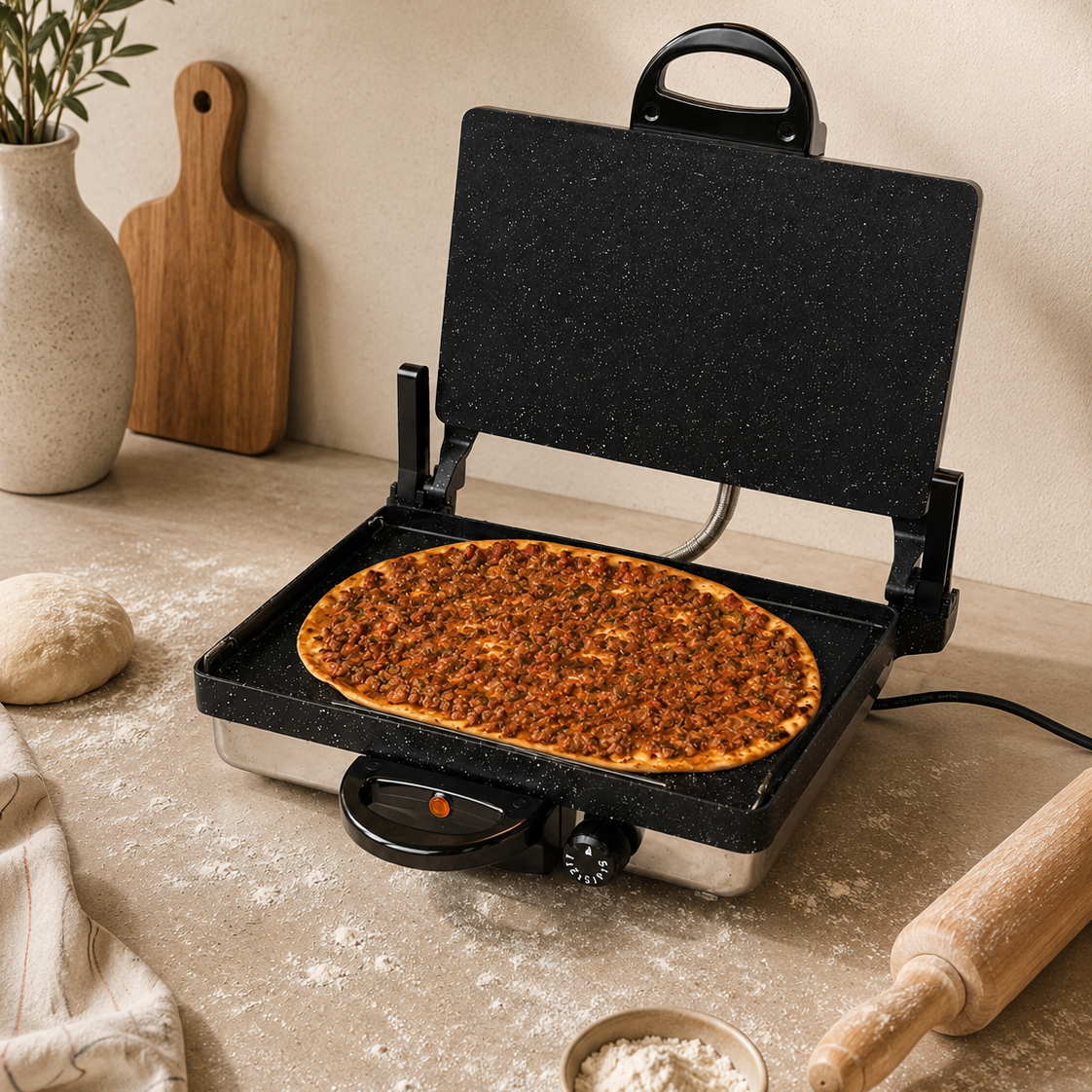 Kadoland Lahmacun & Bazlama Multigrill with Roasting Pan