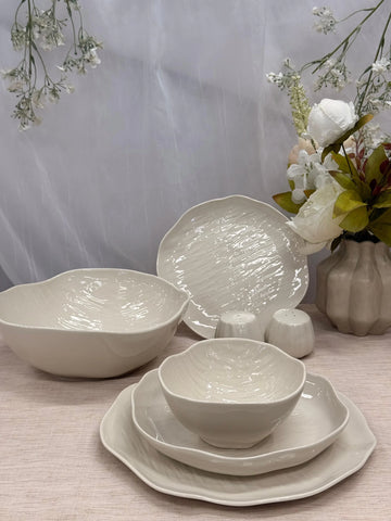 Kadoland Clover Beige 27-Pcs. Diner Set / 6 personen