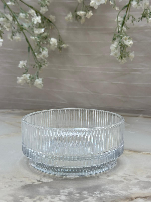 Bavary Glass Snack Bowl with base - 500 ml