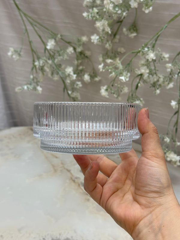 Bavary Glass Snack Bowl with base - 500 ml