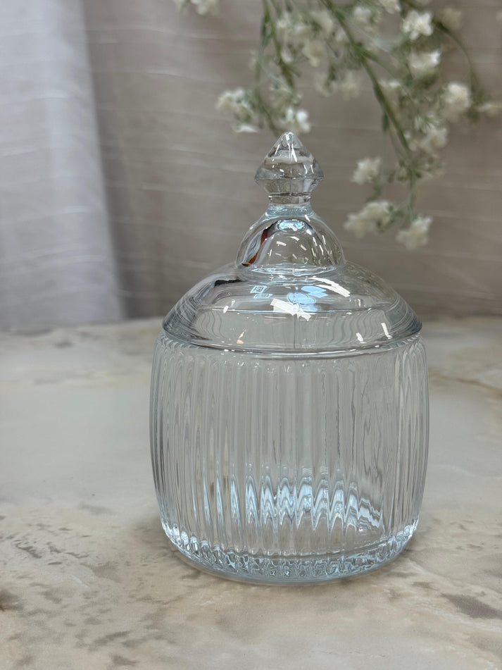 Bavary Glass Sugar Bowl with Lid