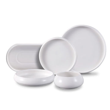 Bricard Bondy White 25-Piece Dinner Set