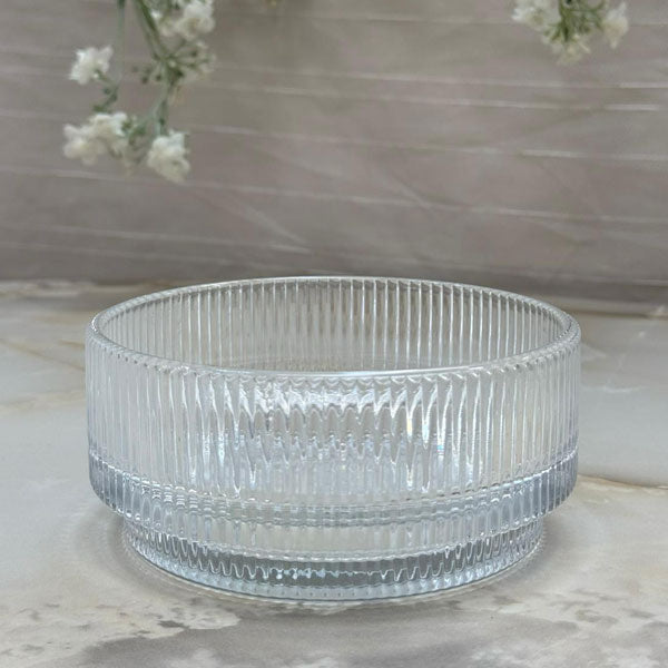 Bavary Glass Snack Bowl with base - 500 ml