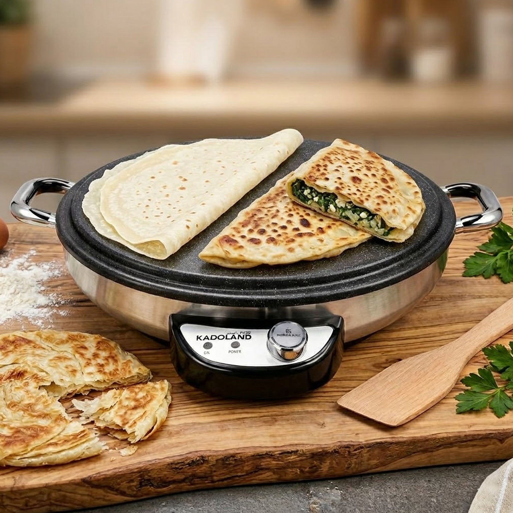 2x Kadoland Crepe Maker Flatbread Maker / Electric Yufka &amp; Katmer Sacı
