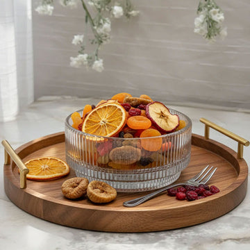 Bavary Glass Snack Bowl with base - 500 ml