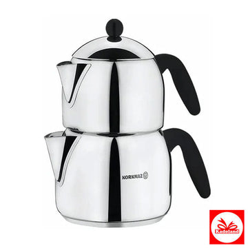 Korkmaz Orbit Midi Turkish Teapot Set – 0.7 L / 1.5 L (A037)
