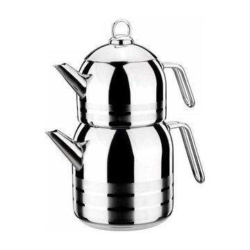 Korkmaz Mega Astra Turkish Teapot Set – 1.3 L / 3 L (A091)