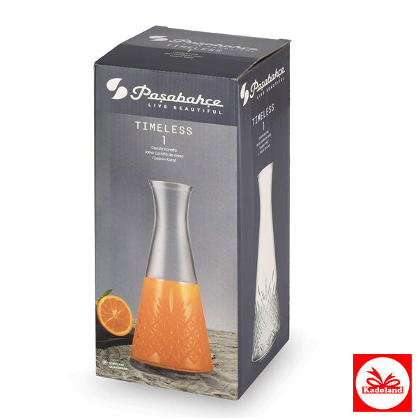 Paşabahçe Timeless Carafe Without Lid / Decanter Without Lid / Canette Sans Bouchon / 1000 ml