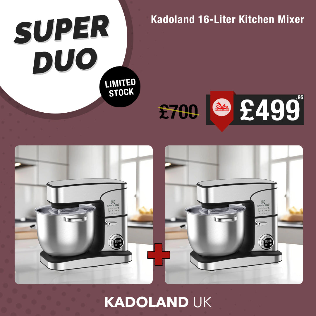 2x Kadoland Dough Mixer 16 Liter 2800 Watt / Kitchen Chef / Stand Mixer