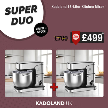 2x Kadoland Dough Mixer 16 Liter 2800 Watt / Kitchen Chef / Stand Mixer