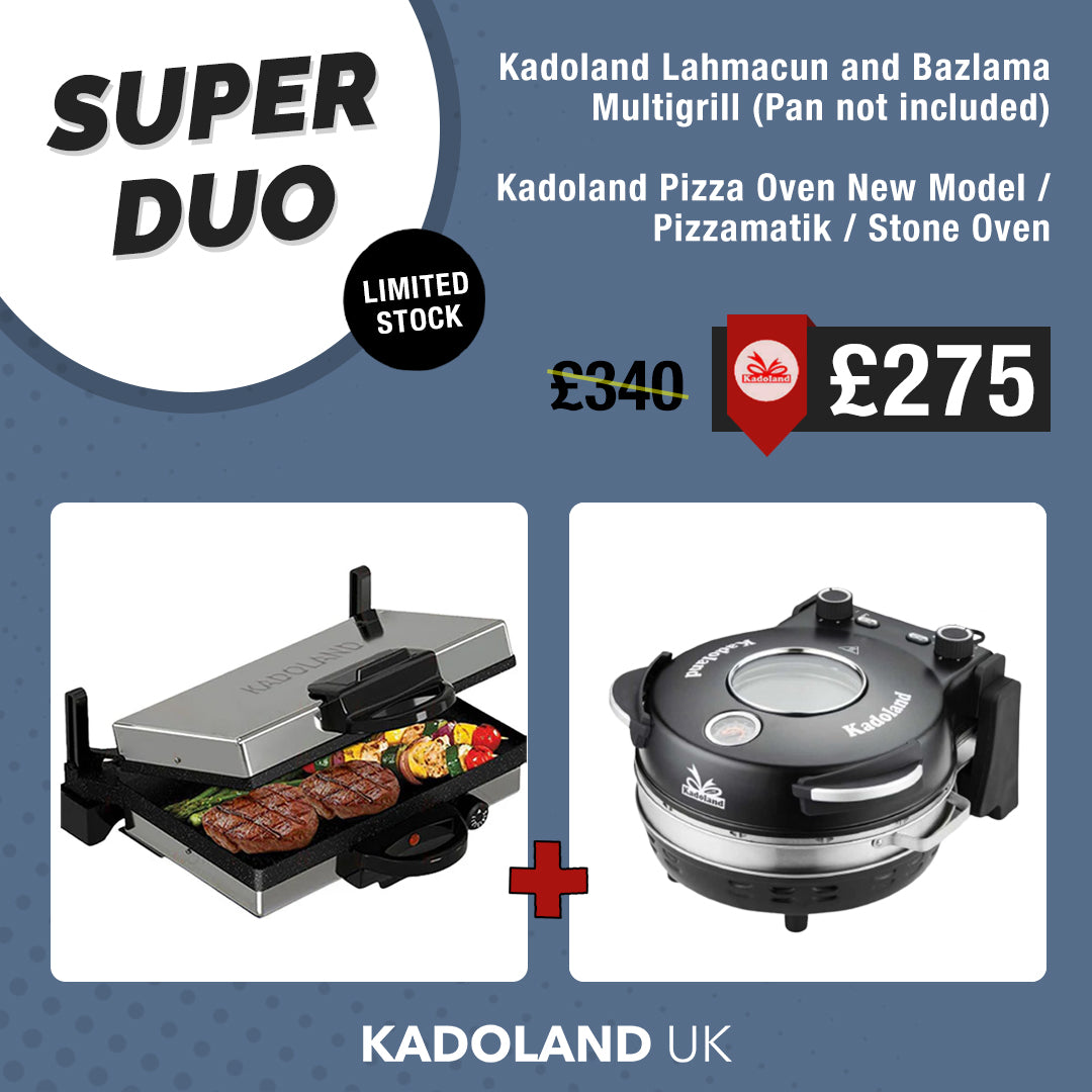 Kadoland Multigrill - Lahmacun and Bazlama Machine + Kadoland Pizza Oven New Model / Pizzamatik / Stone Oven