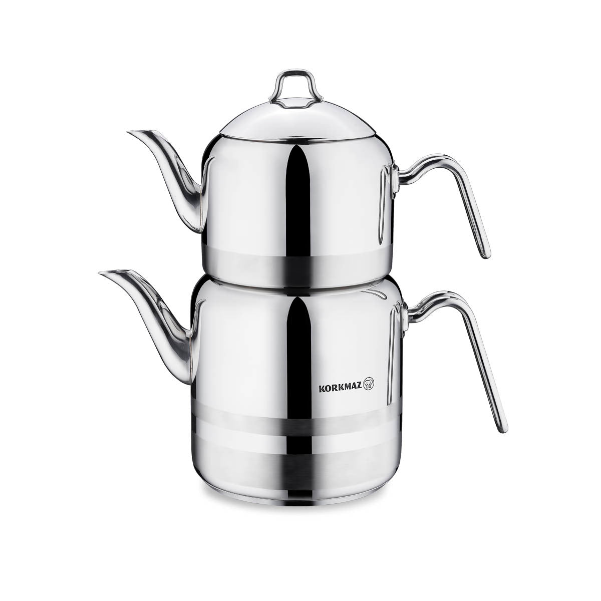 Korkmaz Largo Turkish Teapot Set – 2.3 L / 4.2 L (A114)